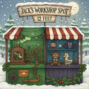 CHRISTMAS MARKET - JACKS WORKSHOP (12 ft Space) - 2 DAYS