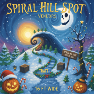CHRISTMAS MARKET - SPIRAL HILL SPOT (PREMIUM 16ft) - 2 DAYS